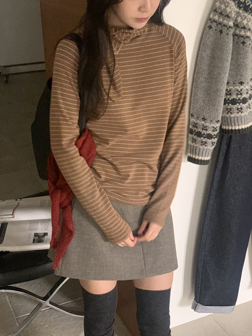 BAKING POWDER東大門㊣實拍女士新品人氣推薦職業25秋冬長袖T恤BAKING POWDER長袖T恤