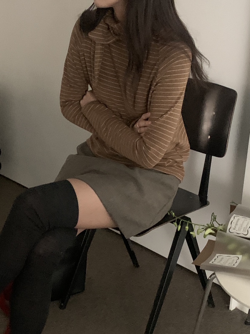 BAKING POWDER東大門㊣實拍女士新品人氣推薦職業25秋冬長袖T恤BAKING POWDER長袖T恤