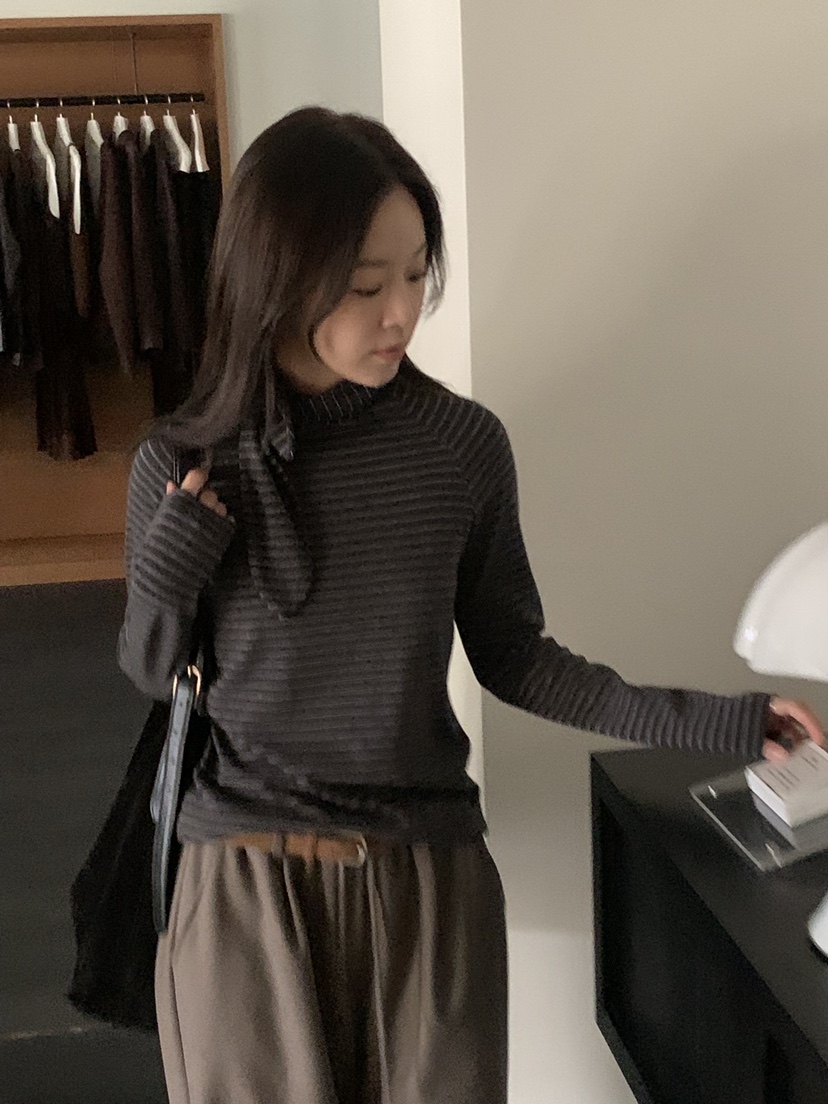 BAKING POWDER東大門㊣實拍女士新品人氣推薦職業25秋冬長袖T恤BAKING POWDER長袖T恤