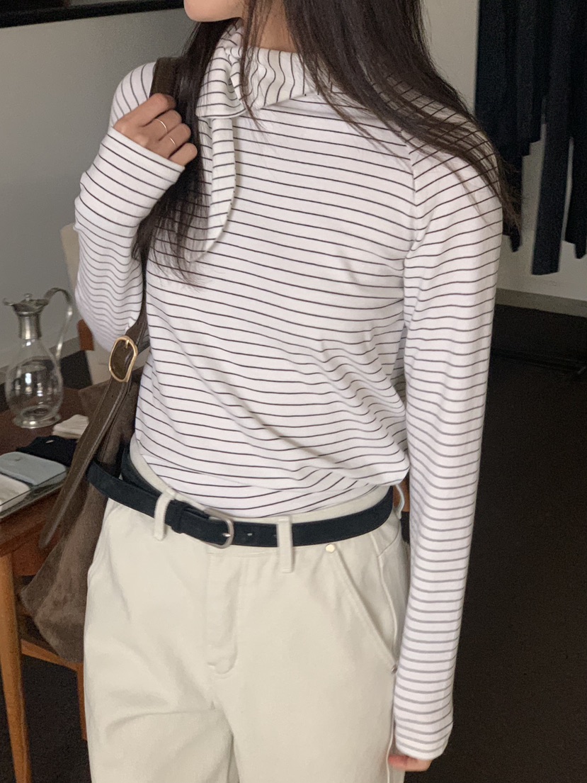 BAKING POWDER東大門㊣實拍女士新品人氣推薦職業25秋冬長袖T恤BAKING POWDER長袖T恤