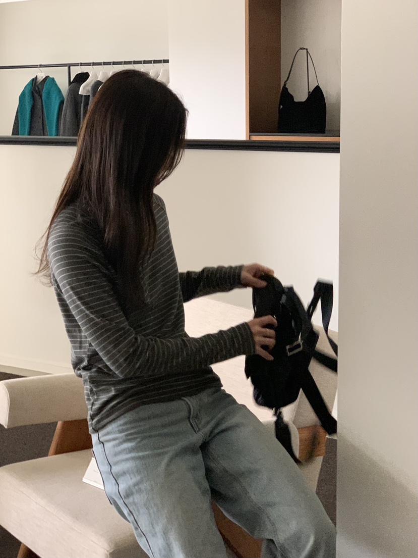 BAKING POWDER東大門㊣實拍女士新品人氣推薦職業25秋冬長袖T恤BAKING POWDER長袖T恤