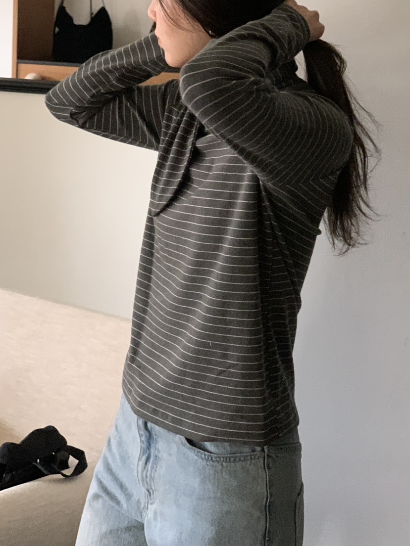 BAKING POWDER東大門㊣實拍女士新品人氣推薦職業25秋冬長袖T恤BAKING POWDER長袖T恤