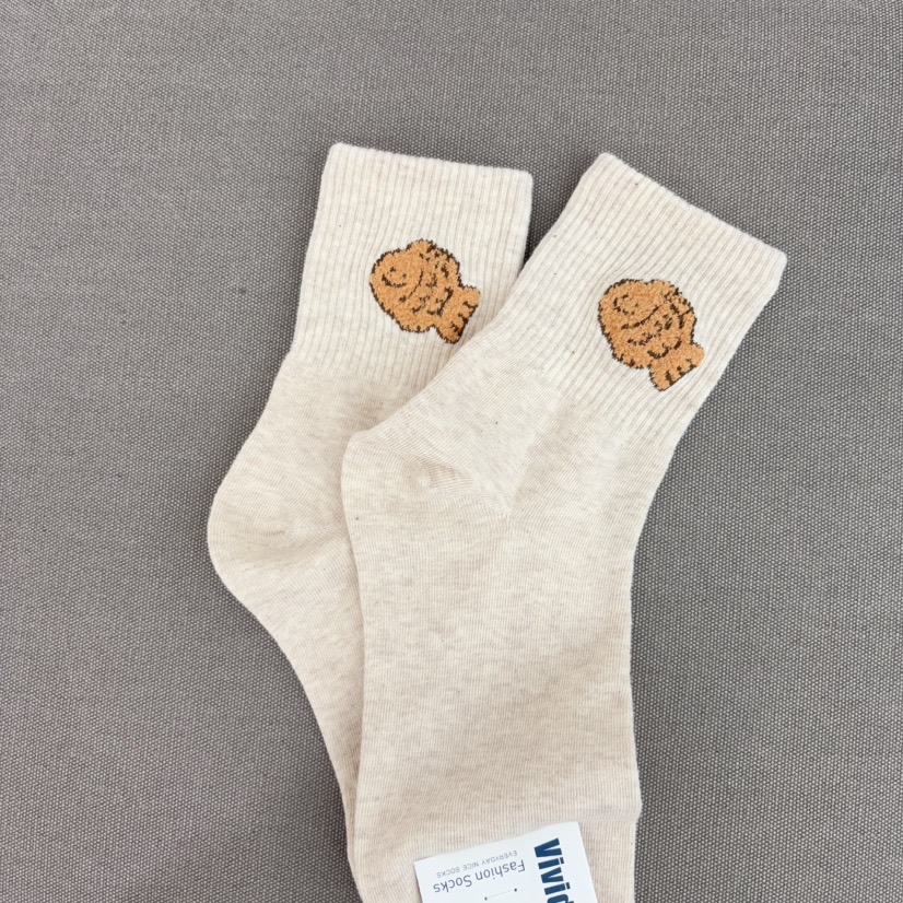 CACTUS-Q韓國代購㊣女裝新款職業推薦真品25秋冬熱賣時尚襪子CACTUS十雙起/可混搭襪子圖色3