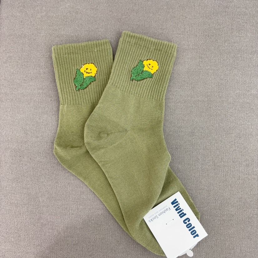 CACTUS-Q韓國代購㊣女裝新款職業推薦真品25秋冬熱賣時尚襪子CACTUS十雙起/可混搭襪子圖色4