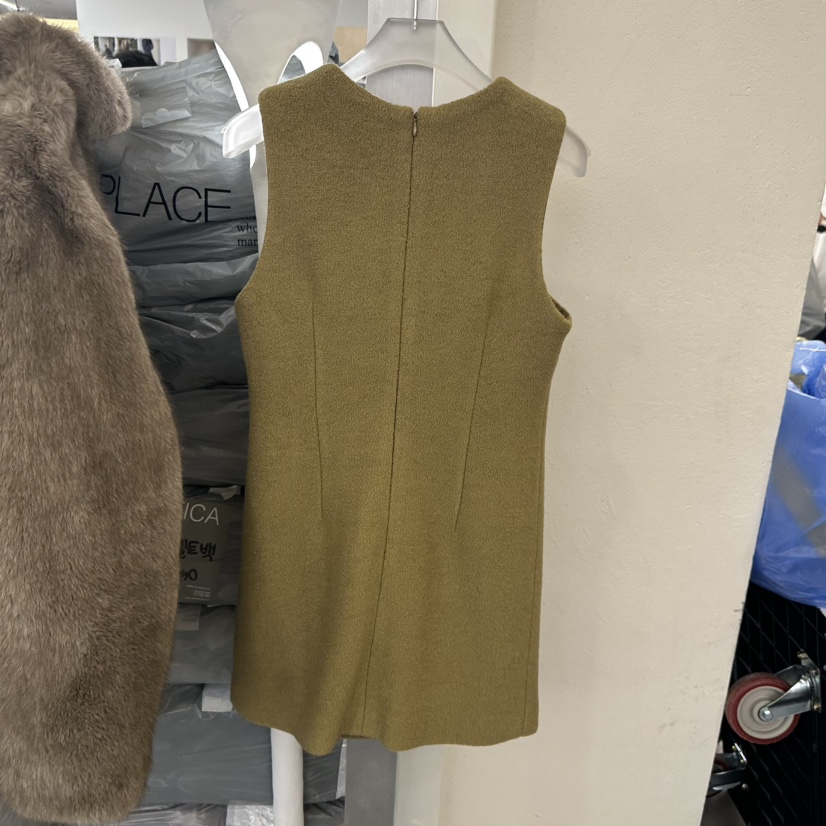 HELVETICA韓國代購㊣女士新品人氣25秋冬休閑真品連衣裙羊毛HELVETICA連衣裙