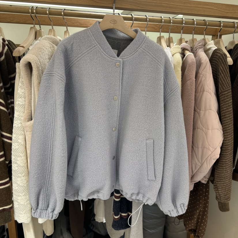 TIZZI韓國直郵㊣女士新品休閑25秋冬熱賣職業真品時尚夾克夾棉TIZZI夾克圖色1