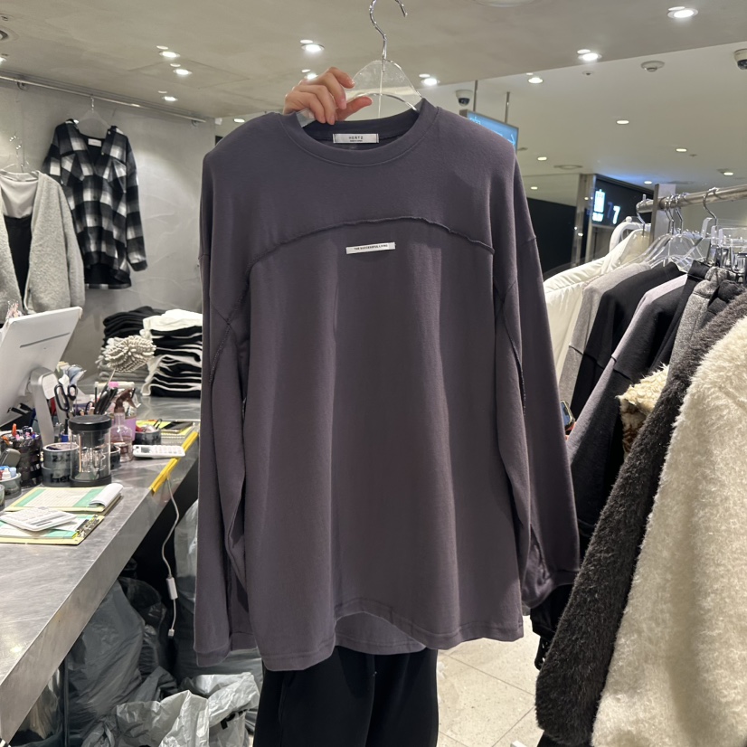 HERTZ-P韓國直郵㊣女士新品真品25秋冬時尚熱賣職業長袖T恤HERTZ-P長袖T恤圖色1
