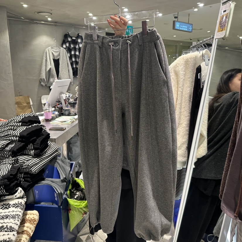 HERTZ-P東大門㊣代購女士新款休閑時尚真品人氣休閑褲羊毛HERTZ-P休閑褲圖色1