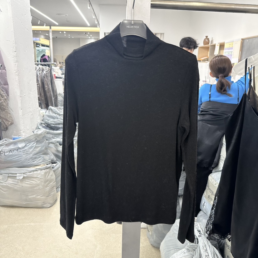HELVETICA韓國直郵㊣女士新品真品人氣推薦長袖T恤安哥拉高領HELVETICA長袖T恤圖色5