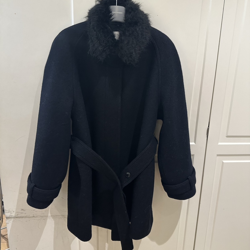 WE ARE/WELOVER東大門㊣代購女裝新品推薦短款大衣含腰帶SHOP_WE ARE短款大衣圖色2