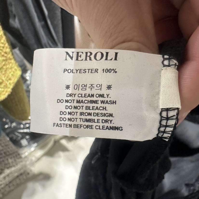 NEROLI 36韓國代購㊣女士新品熱賣時尚推薦連衣裙天鵝絨褶皺NEROLI 36連衣裙