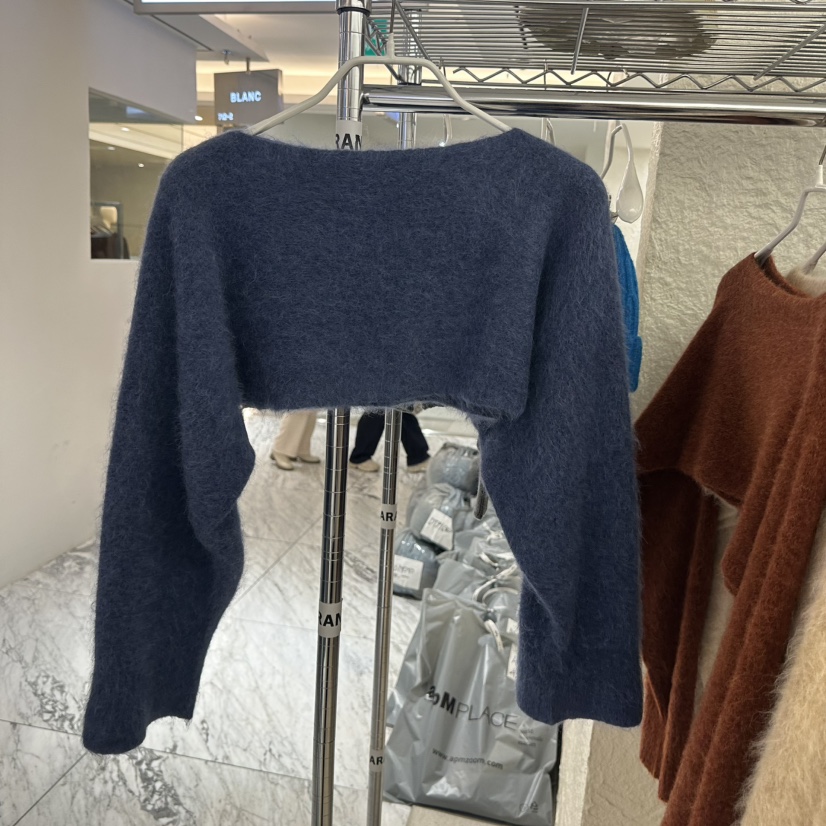 MARAN-P東大門㊣實拍女裝新款休閑熱賣推薦針織衫羊駝毛披肩MARAN針織衫圖色3