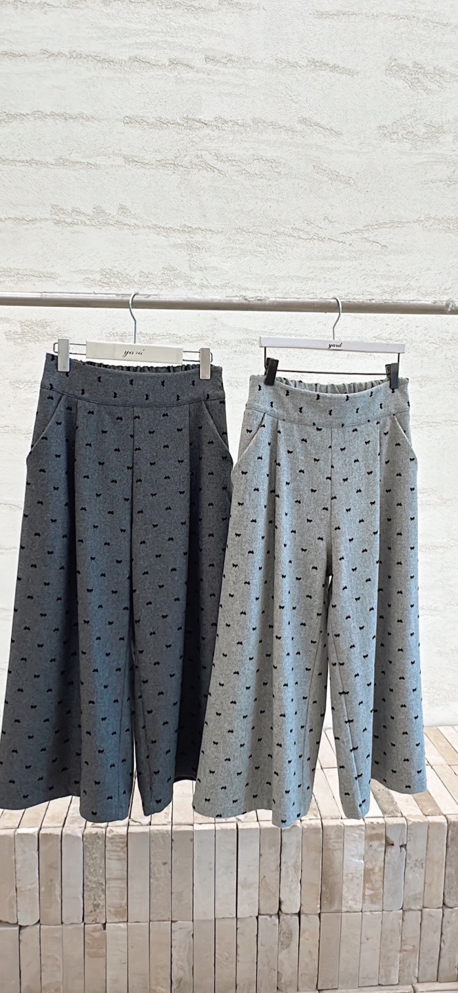 YARD東大門㊣代購女裝新品25秋冬休閑熱賣真品時尚休閑褲刺繡YARD休閑褲