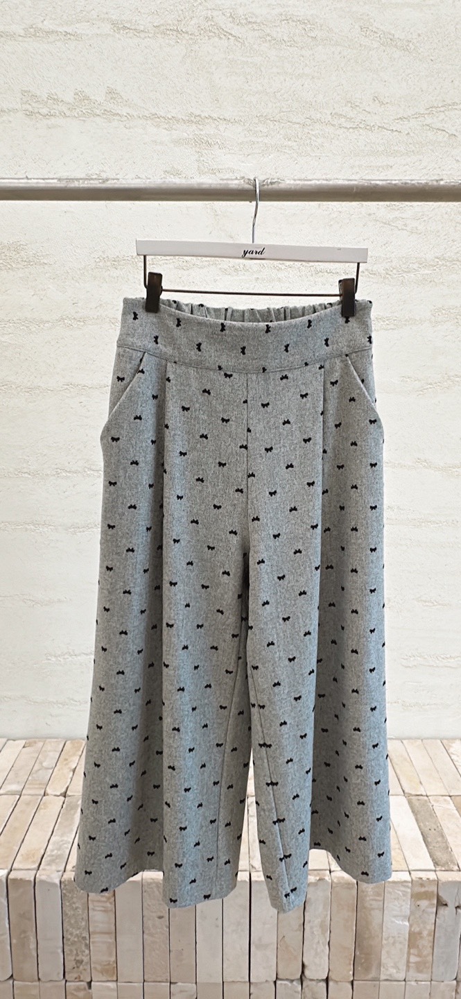 YARD東大門㊣代購女裝新品25秋冬休閑熱賣真品時尚休閑褲刺繡YARD休閑褲圖色1