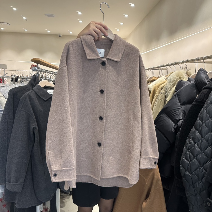 CREME BRULEE東大門㊣直郵女士新品推薦時尚職業中長款大衣CREME BRULEE/DH中長款大衣圖色3