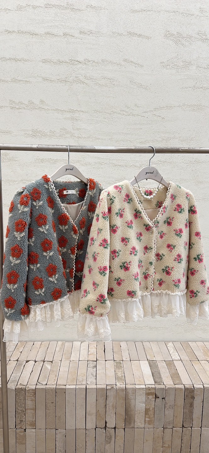 YARD東大門㊣代購女裝新品時尚人氣職業熱賣25秋冬夾克刺繡YARD夾克