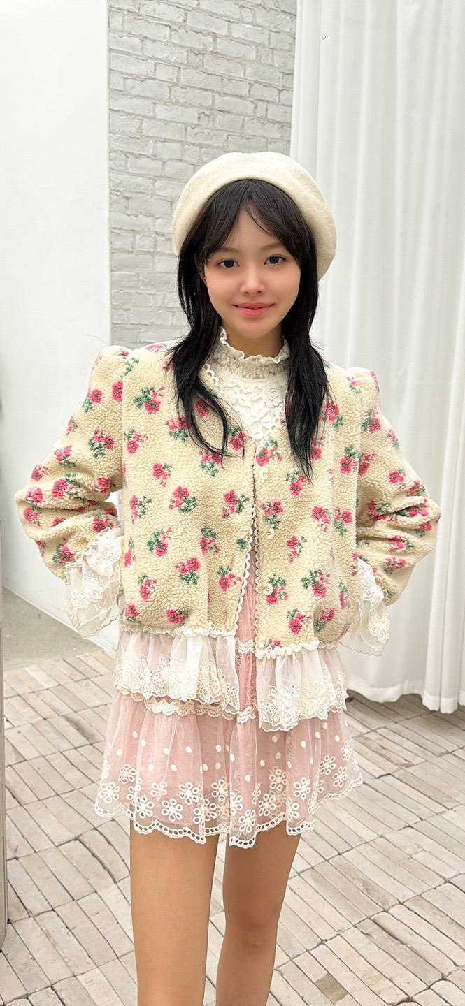 YARD東大門㊣代購女裝新品時尚人氣職業熱賣25秋冬夾克刺繡YARD夾克