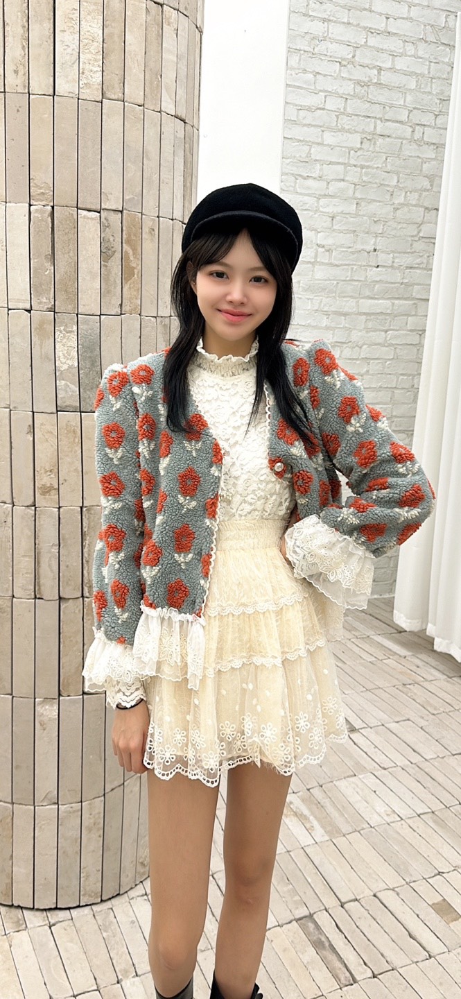 YARD東大門㊣代購女裝新品時尚人氣職業熱賣25秋冬夾克刺繡YARD夾克