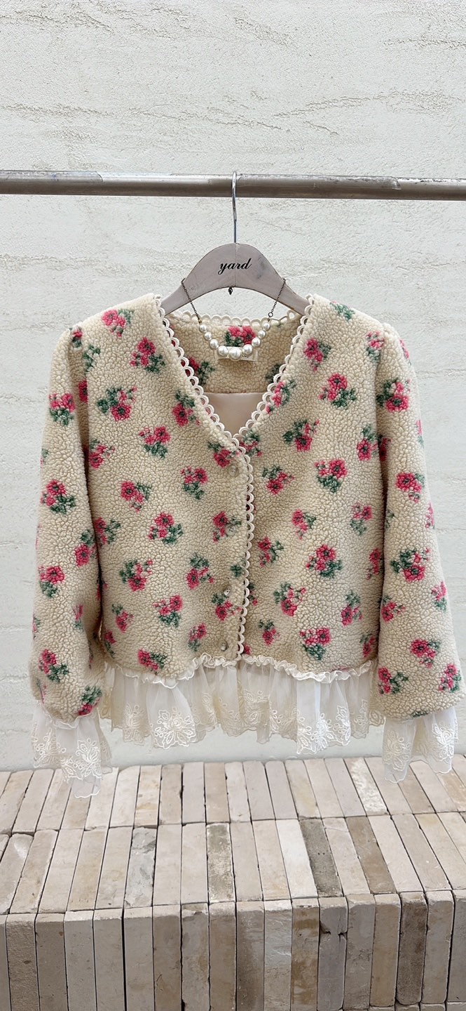 YARD東大門㊣代購女裝新品時尚人氣職業熱賣25秋冬夾克刺繡YARD夾克圖色1