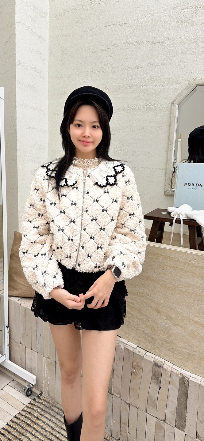 YARD韓國代購㊣女裝新款休閑25秋冬熱賣時尚推薦職業夾克刺繡YARD夾克