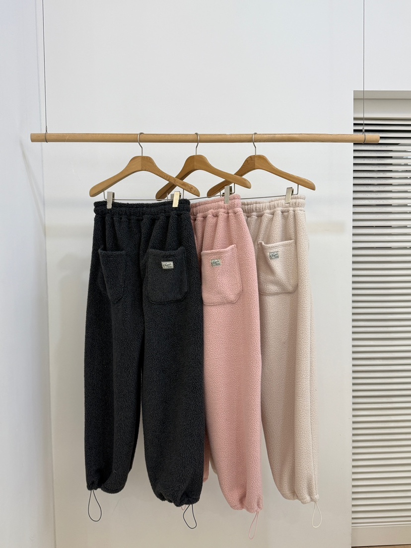 BY CHAPTER韓國代購㊣女裝新品休閑熱賣推薦真品休閑褲抓絨BY Chapter休閑褲