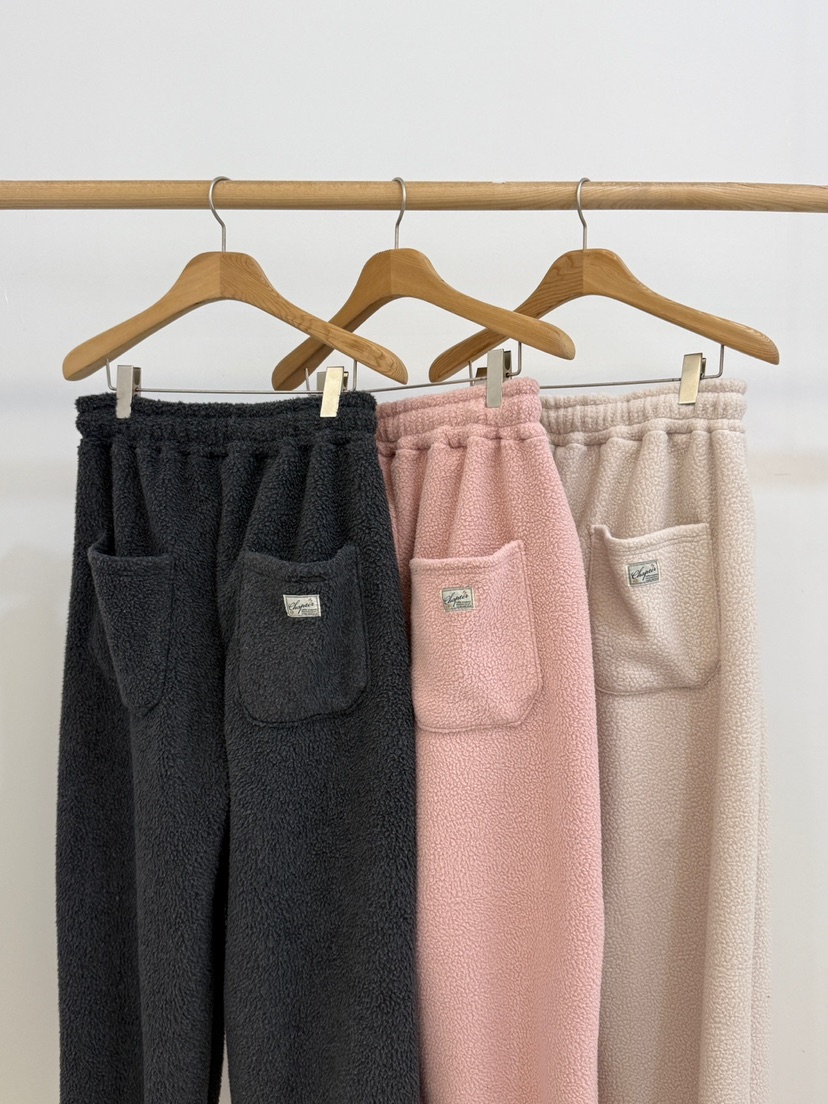 BY CHAPTER韓國代購㊣女裝新品休閑熱賣推薦真品休閑褲抓絨BY Chapter休閑褲