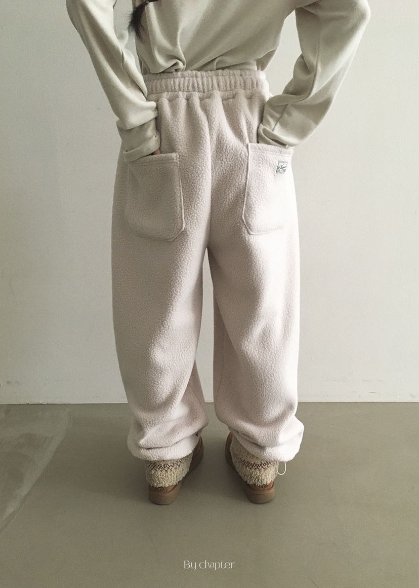 BY CHAPTER韓國代購㊣女裝新品休閑熱賣推薦真品休閑褲抓絨BY Chapter休閑褲