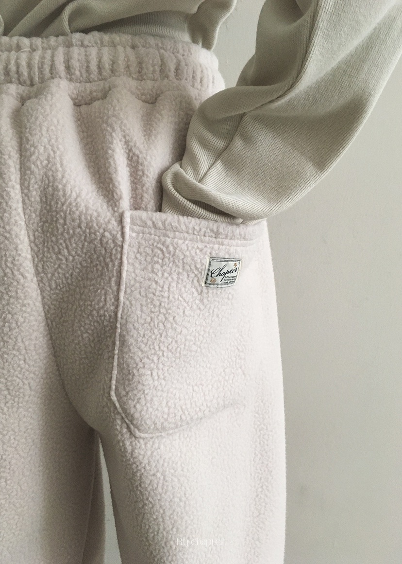 BY CHAPTER韓國代購㊣女裝新品休閑熱賣推薦真品休閑褲抓絨BY Chapter休閑褲