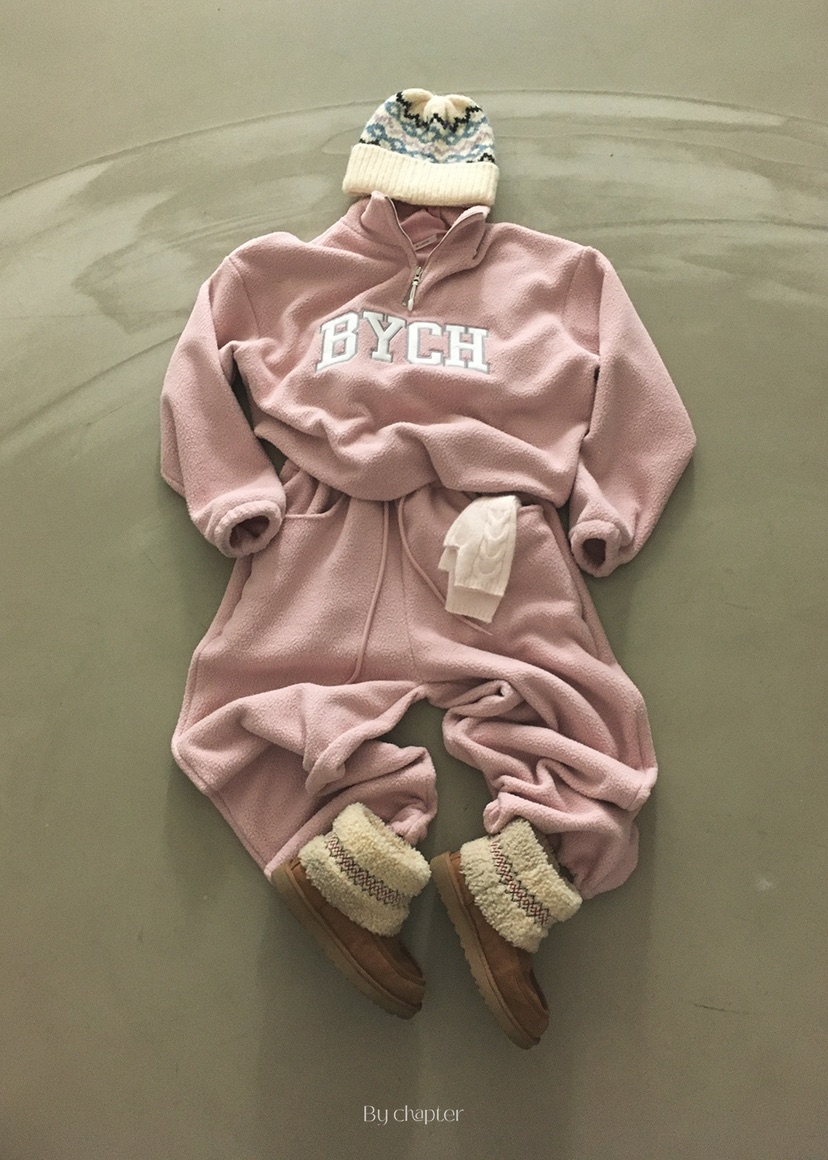 BY CHAPTER韓國代購㊣女裝新品休閑熱賣推薦真品休閑褲抓絨BY Chapter休閑褲