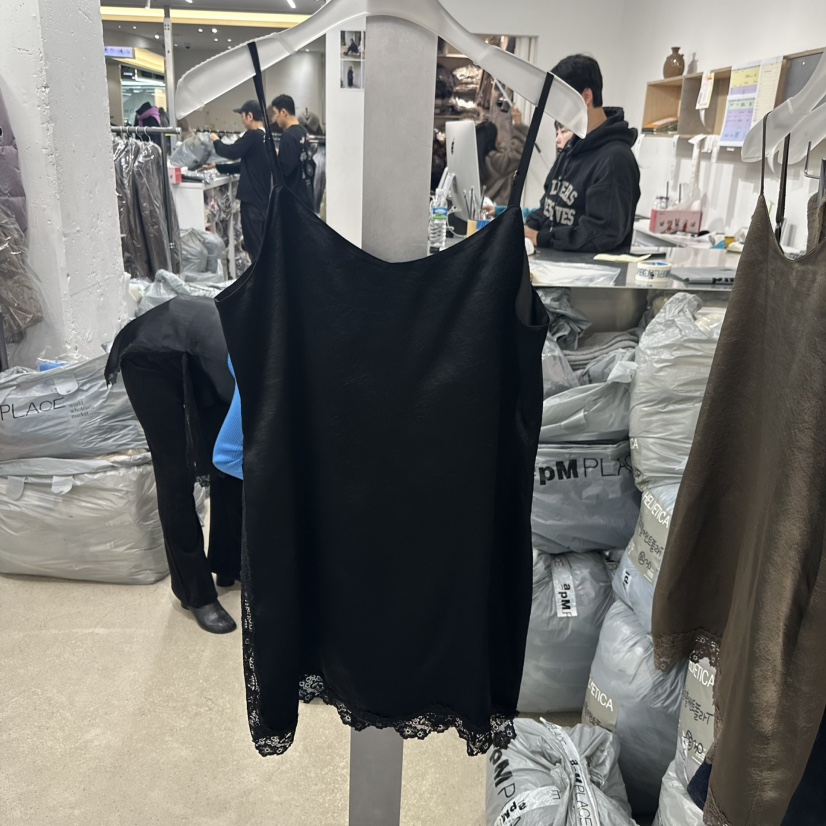 HELVETICA韓國直郵㊣女士新品25秋冬休閑職業熱賣連衣裙蕾絲HELVETICA連衣裙圖色2