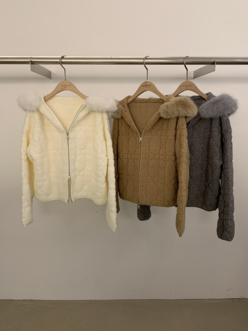 UNDER KEY韓國代購㊣女士新品真品熱賣職業人氣休閑毛衣拉鏈UNDER KEY毛衣