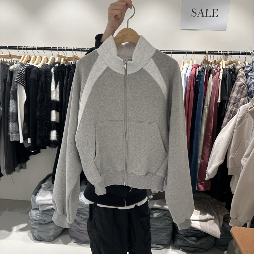 BEENS東大門㊣代購女裝新款25秋冬人氣推薦時尚夾克拉鏈加絨BEENS夾克圖色2