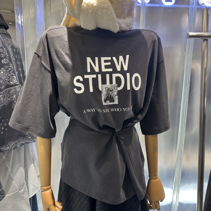 HERTZ-P東大門㊣直郵女裝新款25秋冬推薦職業休閑時尚熱賣T恤HERTZ-PT恤圖色2墨色