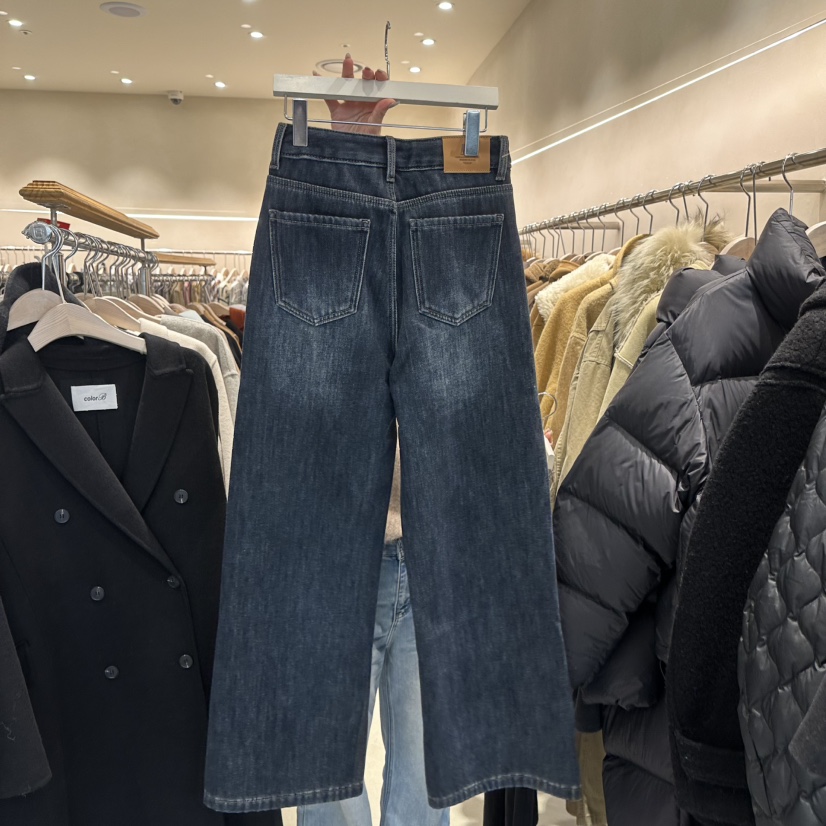 CREME BRULEE韓國代購㊣女裝新款人氣推薦熱賣牛仔褲不含腰帶CREME BRULEE/DH牛仔褲