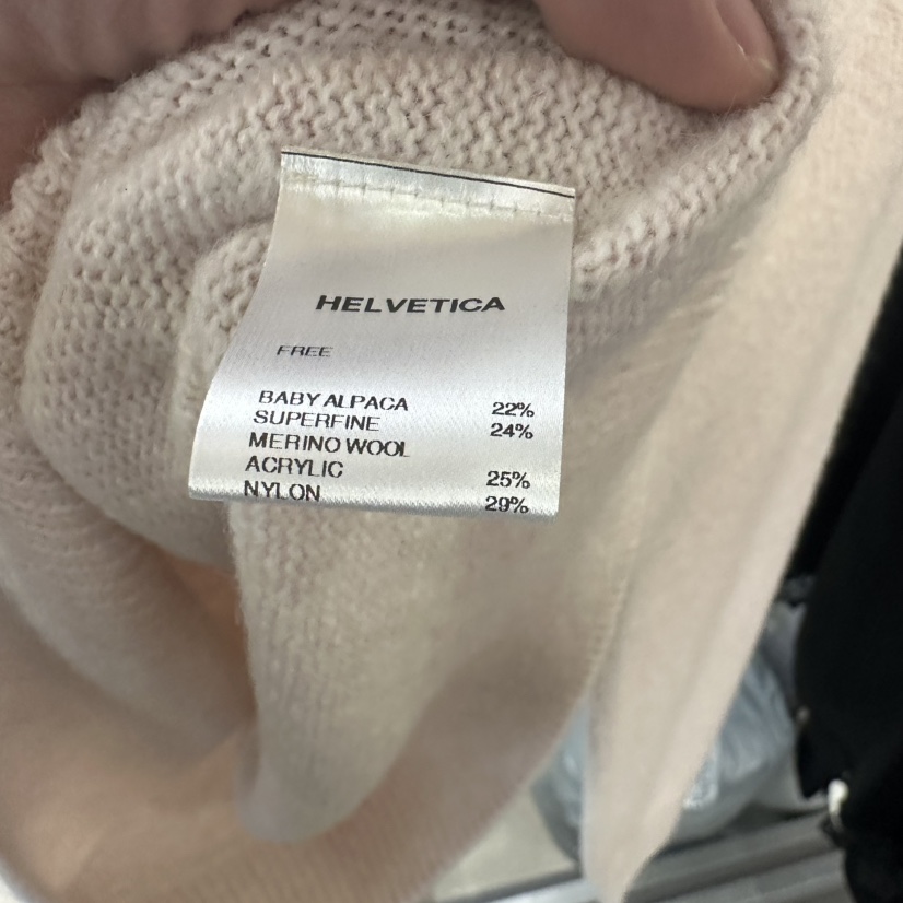 HELVETICA韓國代購㊣女士新款人氣25秋冬職業時尚熱賣針織衫HELVETICA針織衫