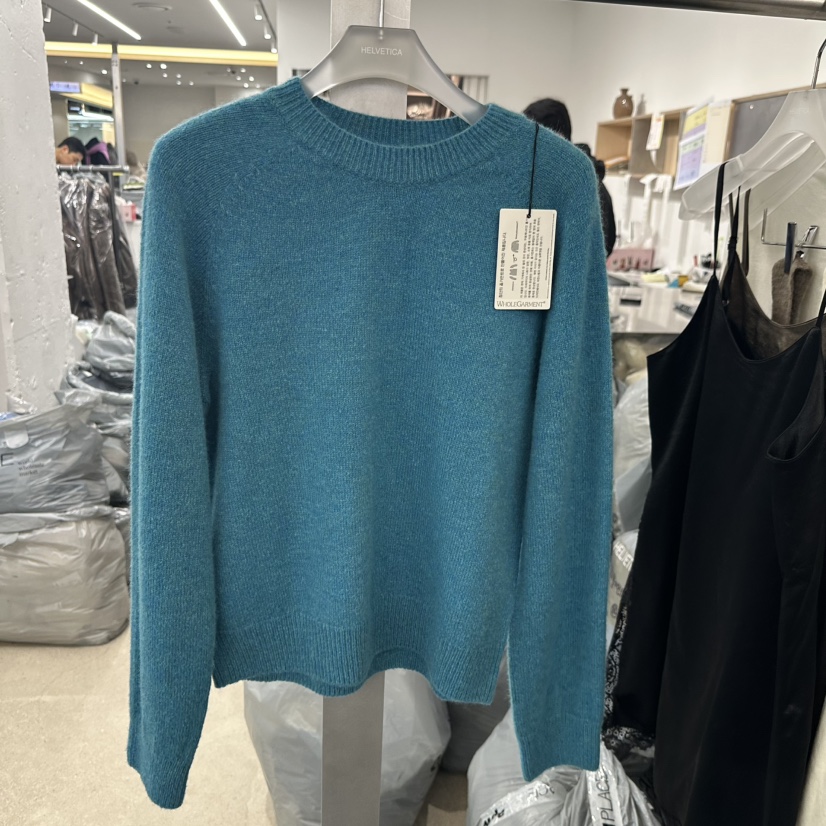 HELVETICA韓國代購㊣女士新款人氣25秋冬職業時尚熱賣針織衫HELVETICA針織衫圖色2