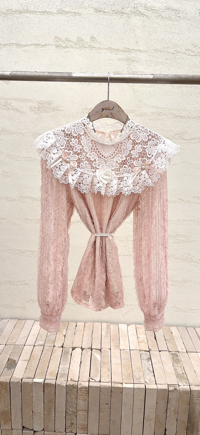 YARD東大門㊣直郵女裝新款休閑人氣推薦職業真品襯衫蕾絲衫YARD襯衫/蕾絲衫圖色1