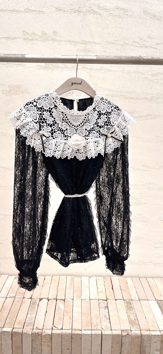 YARD東大門㊣直郵女裝新款休閑人氣推薦職業真品襯衫蕾絲衫YARD襯衫/蕾絲衫圖色2