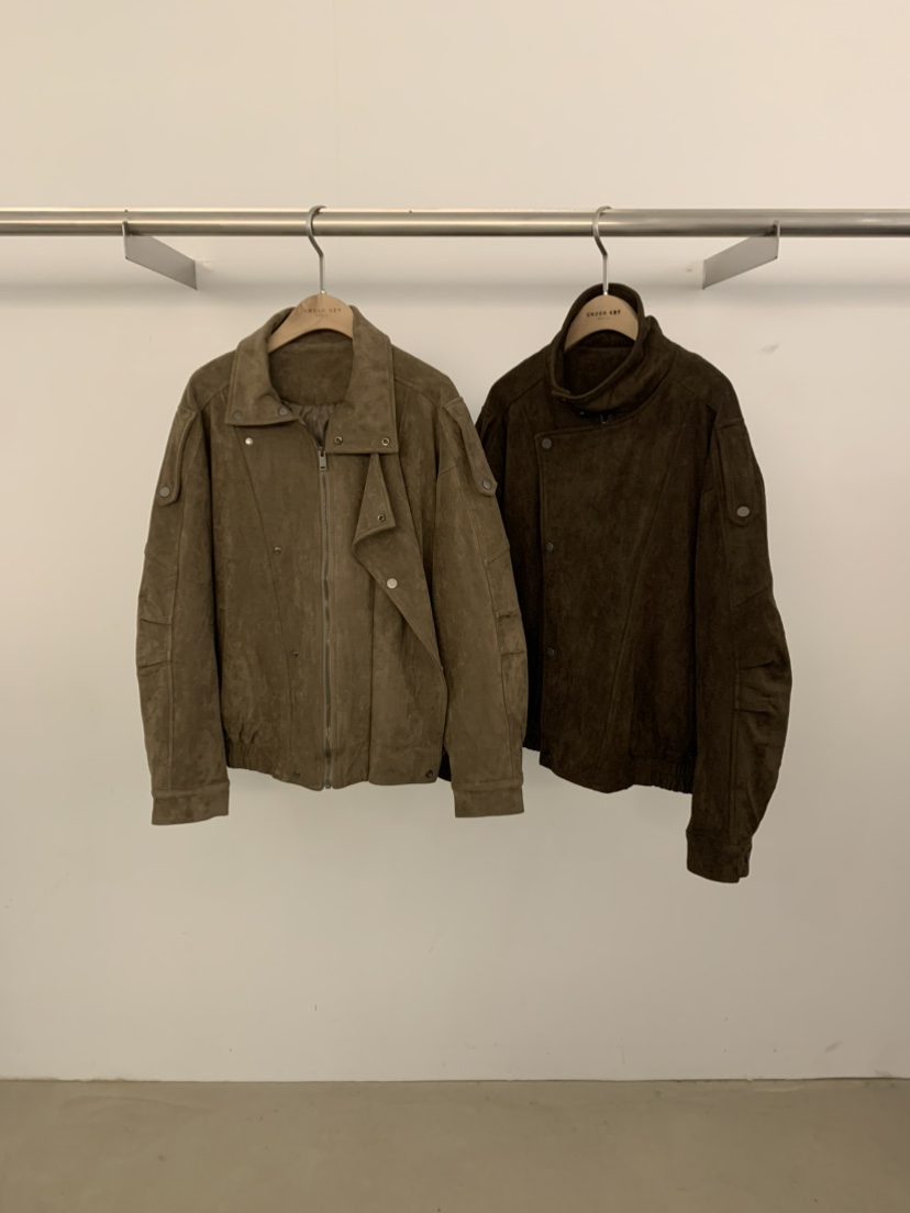 UNDER KEY韓國代購㊣女士新款時尚推薦休閑25秋冬夾克麂皮UNDER KEY夾克