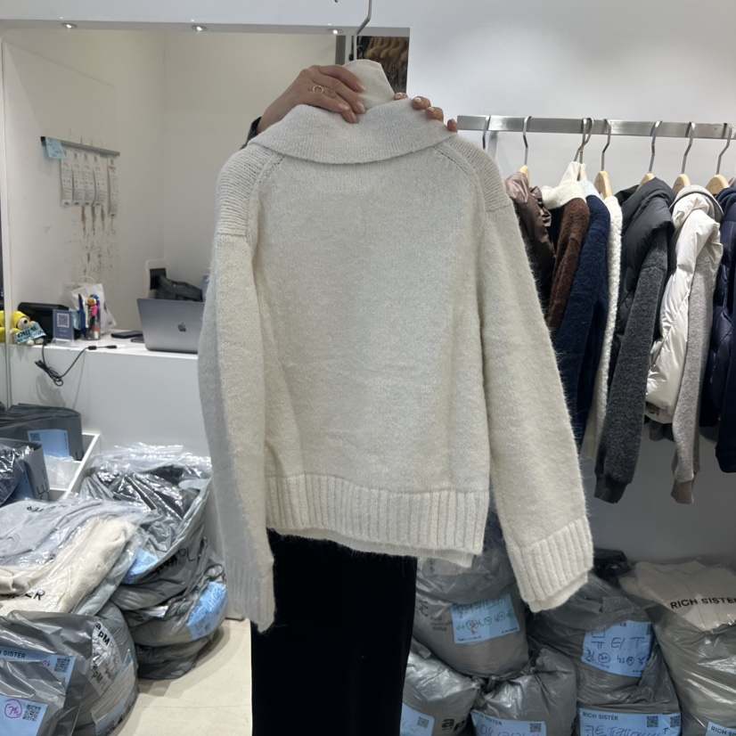 RICH SISTER東大門㊣代購女裝新款職業時尚人氣針織衫假兩件RICH SISTER針織衫