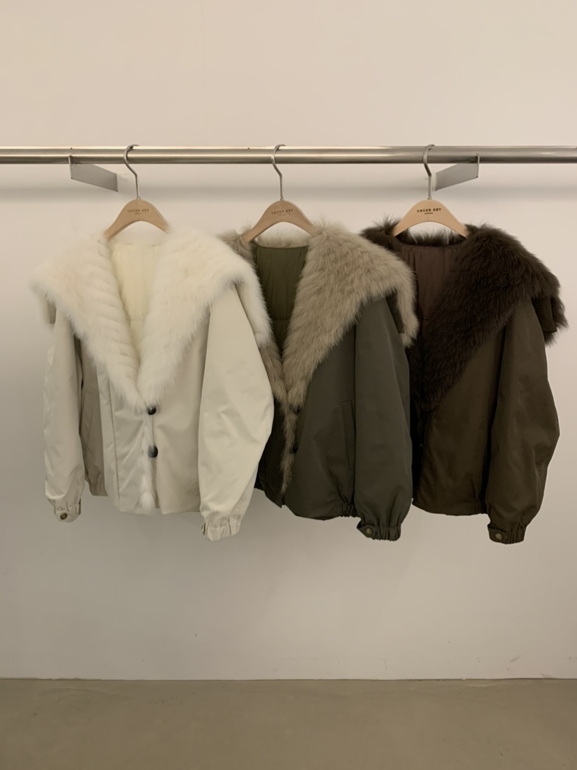 UNDER KEY東大門㊣代購女士新款真品推薦25秋冬短款羽絨服填充UNDER KEY短款羽絨服