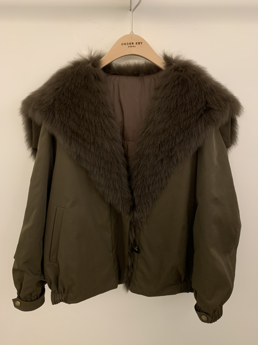 UNDER KEY東大門㊣代購女士新款真品推薦25秋冬短款羽絨服填充UNDER KEY短款羽絨服圖色2