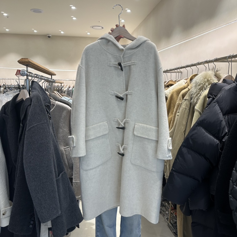 CREME BRULEE東大門㊣實拍女裝新品時尚職業中長款大衣長款CREME BRULEE/DH中長款大衣圖色1