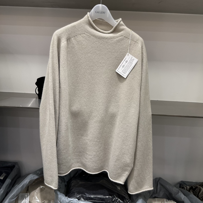 GALLERY-P東大門㊣實拍女裝新品職業推薦時尚真品針織衫高領GALLERY-P針織衫圖色4米色