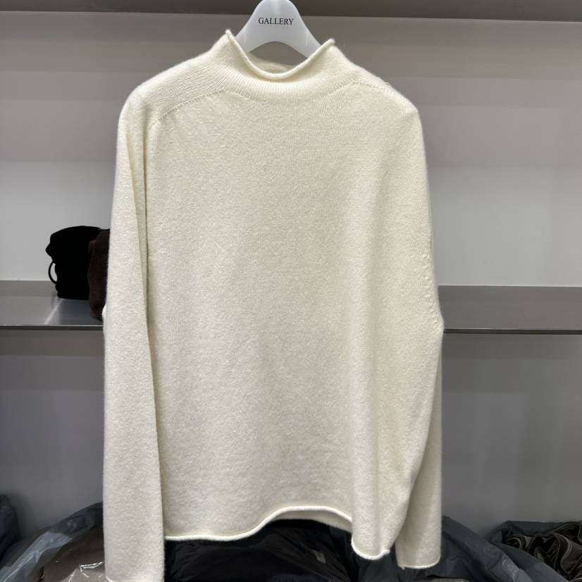 GALLERY-P東大門㊣實拍女裝新品職業推薦時尚真品針織衫高領GALLERY-P針織衫圖色5奶白色