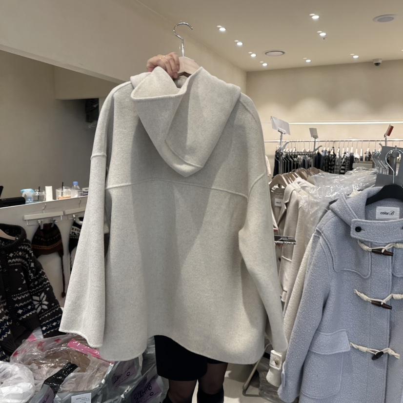 CREME BRULEE東大門㊣代購女裝新款熱賣25秋冬真品短款大衣CREME BRULEE/DH短款大衣