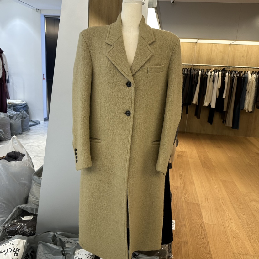 LEFANCY韓國代購㊣女士新品職業熱賣25秋冬時尚休閑中長款大衣LEFANCY中長款大衣圖色1