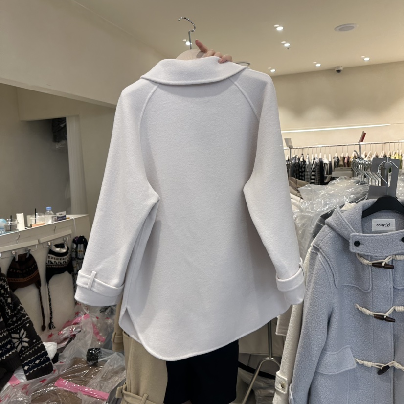 CREME BRULEE韓國代購㊣女士新品人氣25秋冬真品中長款大衣CREME BRULEE/DH中長款大衣