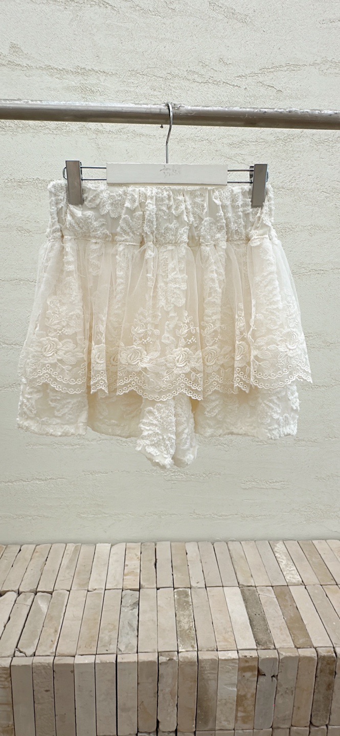 YARD東大門㊣代購女士新品熱賣職業推薦人氣短褲口袋刺繡雪紡YARD短褲