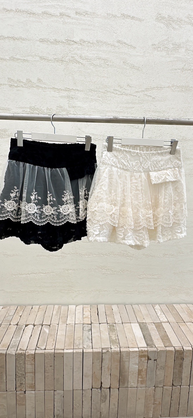 YARD東大門㊣代購女士新品熱賣職業推薦人氣短褲口袋刺繡雪紡YARD短褲